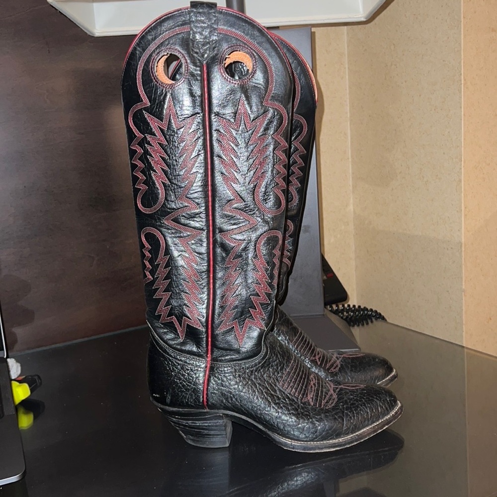 J. Chisholm all leather cowboy boots